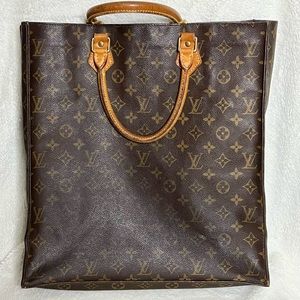 Louis Vuitton Vintage Sac Plat Bag Monogram Canvas